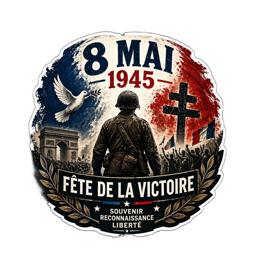 Sticker Commémoratif 8 Mai 1945